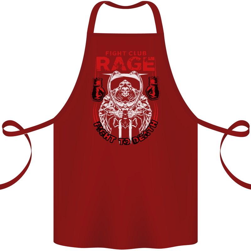 Fight Rage MMA Mixed Martial Arts Muay Thai Cotton Apron 100% Organic Maroon