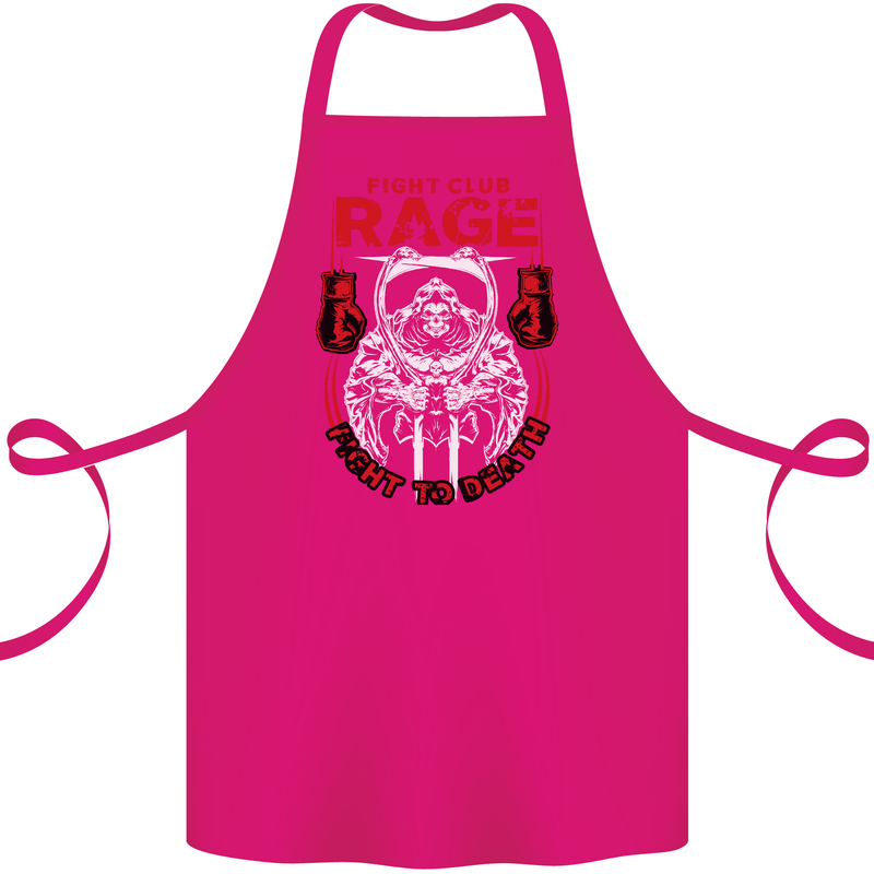 Fight Rage MMA Mixed Martial Arts Muay Thai Cotton Apron 100% Organic Pink