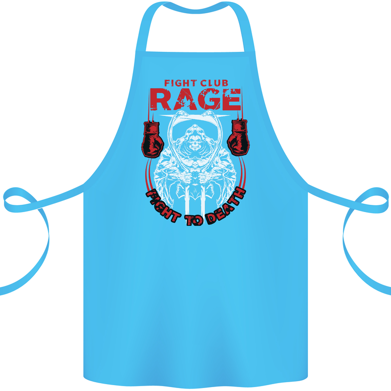 Fight Rage MMA Mixed Martial Arts Muay Thai Cotton Apron 100% Organic Turquoise