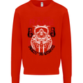 Fight Rage MMA Mixed Martial Arts Muay Thai Kids Sweatshirt Jumper Bright Red
