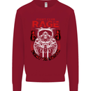 Fight Rage MMA Mixed Martial Arts Muay Thai Kids Sweatshirt Jumper Red