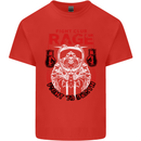 Fight Rage MMA Mixed Martial Arts Muay Thai Kids T-Shirt Childrens Red