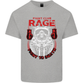 Fight Rage MMA Mixed Martial Arts Muay Thai Kids T-Shirt Childrens Sports Grey