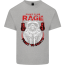 Fight Rage MMA Mixed Martial Arts Muay Thai Kids T-Shirt Childrens Sports Grey