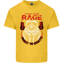 Fight Rage MMA Mixed Martial Arts Muay Thai Kids T-Shirt Childrens Yellow