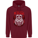 Fight Rage MMA Mixed Martial Arts Muay Thai Mens 80% Cotton Hoodie Maroon