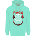 Fight Rage MMA Mixed Martial Arts Muay Thai Mens 80% Cotton Hoodie Peppermint