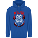 Fight Rage MMA Mixed Martial Arts Muay Thai Mens 80% Cotton Hoodie Royal Blue