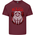 Fight Rage MMA Mixed Martial Arts Muay Thai Mens Cotton T-Shirt Tee Top Maroon