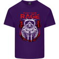 Fight Rage MMA Mixed Martial Arts Muay Thai Mens Cotton T-Shirt Tee Top Purple