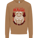 Fight Rage MMA Mixed Martial Arts Muay Thai Mens Sweatshirt Jumper Caramel Latte