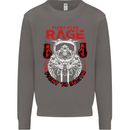 Fight Rage MMA Mixed Martial Arts Muay Thai Mens Sweatshirt Jumper Charcoal