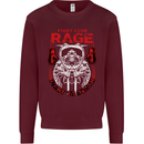 Fight Rage MMA Mixed Martial Arts Muay Thai Mens Sweatshirt Jumper Maroon