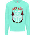 Fight Rage MMA Mixed Martial Arts Muay Thai Mens Sweatshirt Jumper Peppermint