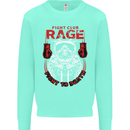 Fight Rage MMA Mixed Martial Arts Muay Thai Mens Sweatshirt Jumper Peppermint