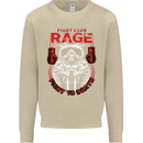 Fight Rage MMA Mixed Martial Arts Muay Thai Mens Sweatshirt Jumper Sand
