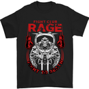 Fight Rage MMA Mixed Martial Arts Muay Thai Mens T-Shirt Cotton Gildan Black