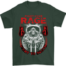 Fight Rage MMA Mixed Martial Arts Muay Thai Mens T-Shirt Cotton Gildan Forest Green