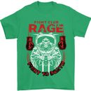 Fight Rage MMA Mixed Martial Arts Muay Thai Mens T-Shirt Cotton Gildan Irish Green