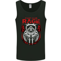 Fight Rage MMA Mixed Martial Arts Muay Thai Mens Vest Tank Top Black