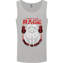 Fight Rage MMA Mixed Martial Arts Muay Thai Mens Vest Tank Top Sports Grey