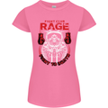 Fight Rage MMA Mixed Martial Arts Muay Thai Womens Petite Cut T-Shirt Azalea