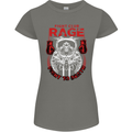 Fight Rage MMA Mixed Martial Arts Muay Thai Womens Petite Cut T-Shirt Charcoal