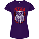Fight Rage MMA Mixed Martial Arts Muay Thai Womens Petite Cut T-Shirt Purple