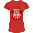 Fight Rage MMA Mixed Martial Arts Muay Thai Womens Petite Cut T-Shirt Red