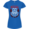 Fight Rage MMA Mixed Martial Arts Muay Thai Womens Petite Cut T-Shirt Royal Blue