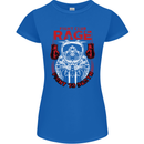 Fight Rage MMA Mixed Martial Arts Muay Thai Womens Petite Cut T-Shirt Royal Blue