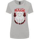 Fight Rage MMA Mixed Martial Arts Muay Thai Womens Wider Cut T-Shirt Sports Grey