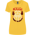 Fight Rage MMA Mixed Martial Arts Muay Thai Womens Wider Cut T-Shirt Yellow