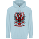 Fight Warriors Mixed Martial Arts MMA Childrens Kids Hoodie Light Blue