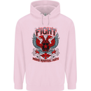 Fight Warriors Mixed Martial Arts MMA Childrens Kids Hoodie Light Pink