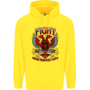 Fight Warriors Mixed Martial Arts MMA Childrens Kids Hoodie Yellow