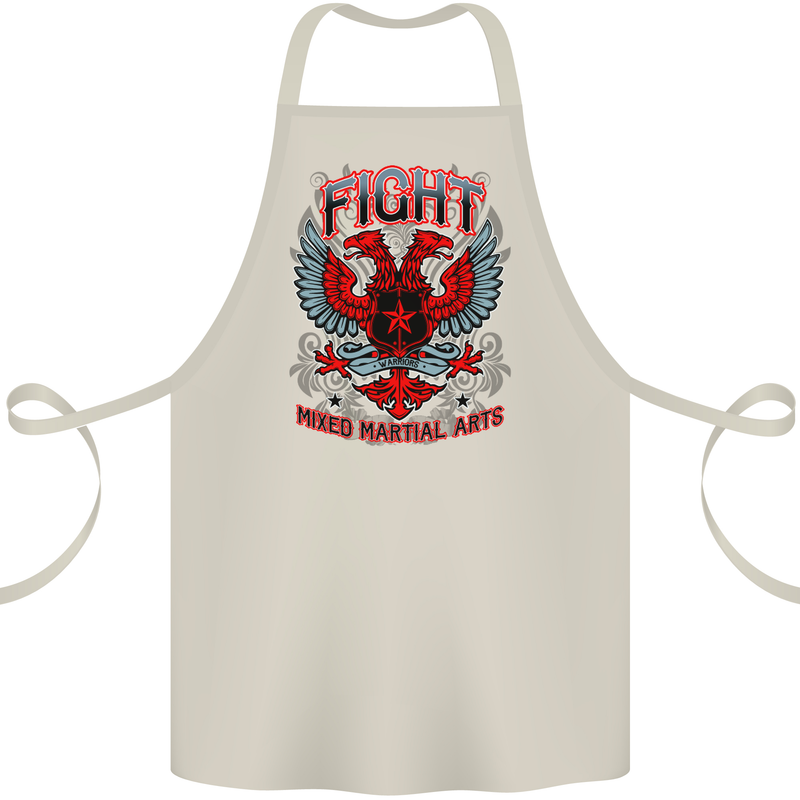 Fight Warriors Mixed Martial Arts MMA Cotton Apron 100% Organic Natural