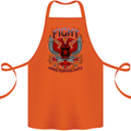 Fight Warriors Mixed Martial Arts MMA Cotton Apron 100% Organic Orange