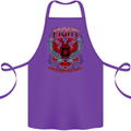 Fight Warriors Mixed Martial Arts MMA Cotton Apron 100% Organic Purple