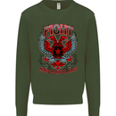 Fight Warriors Mixed Martial Arts MMA Kids Sweatshirt Jumper Forest Green