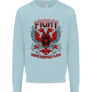 Fight Warriors Mixed Martial Arts MMA Kids Sweatshirt Jumper Light Blue