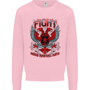 Fight Warriors Mixed Martial Arts MMA Kids Sweatshirt Jumper Light Pink