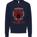 Fight Warriors Mixed Martial Arts MMA Kids Sweatshirt Jumper Navy Blue