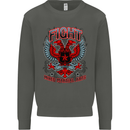 Fight Warriors Mixed Martial Arts MMA Kids Sweatshirt Jumper Storm Grey