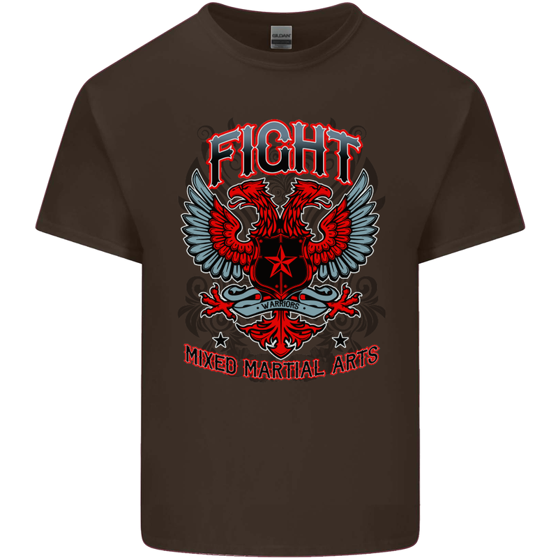 Fight Warriors Mixed Martial Arts MMA Kids T-Shirt Childrens Chocolate