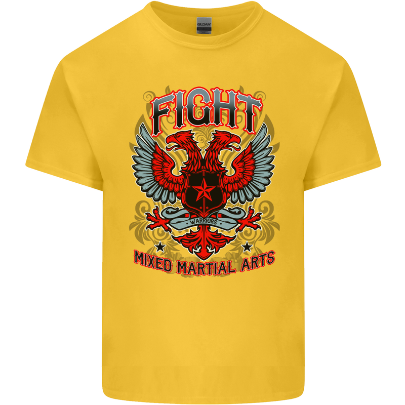 Fight Warriors Mixed Martial Arts MMA Kids T-Shirt Childrens Yellow