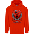 Fight Warriors Mixed Martial Arts MMA Mens 80% Cotton Hoodie Bright Red