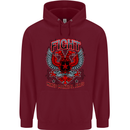 Fight Warriors Mixed Martial Arts MMA Mens 80% Cotton Hoodie Maroon