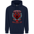 Fight Warriors Mixed Martial Arts MMA Mens 80% Cotton Hoodie Navy Blue