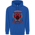 Fight Warriors Mixed Martial Arts MMA Mens 80% Cotton Hoodie Royal Blue